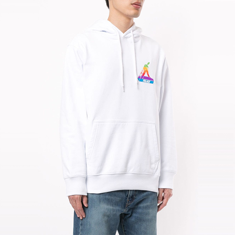 Purchase Palace Tri-Ferg Logo Print Pullover Hoodie White - Style P16HD003