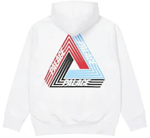 PALACE Tri-Ferg Logo Unisex White Hoodie P19HD086 PALACE Tri-Ferg Logo Unisex White Hoodie P19HD086