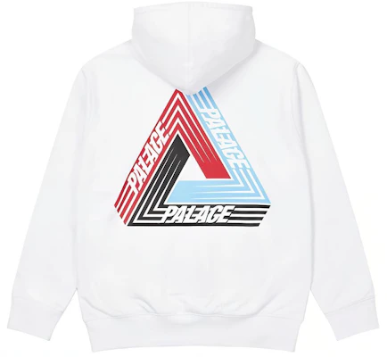 PALACE 三角标志男女同款白色连帽衫 P19HD086 Buy PALACE 三角标志男女同款白色连帽衫 P19HD086