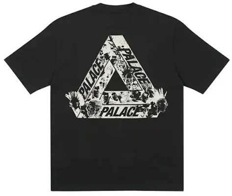 PALACE 三头黑色三角标志印花男女同款T恤潮牌短袖. P21TS148 Order PALACE 三头黑色三角标志印花男女同款T恤潮牌短袖. P21TS148
