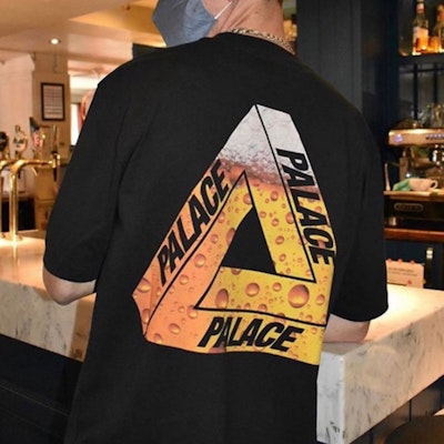 Camiseta Negra Unisex PALACE TRI-LAGER Logo. P19TS219 Shop Camiseta Negra Unisex PALACE TRI-LAGER Logo. P19TS219