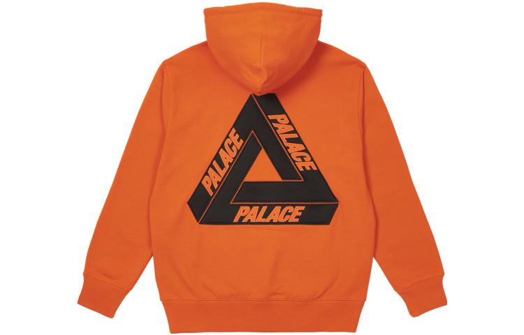 Palace Tri-Mesh Hood Logo Print Hoodie Unisex Orange PAL-SS22-238