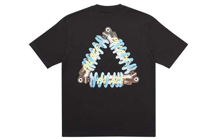 PALACE Tri-Pumping Graphic Unisex Black T-Shirt PAL-SS20-98