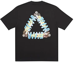 Order PALACE Tri-Pumping Graphic Unisex Black T-Shirt PAL-SS20-98