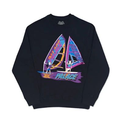 Palace Tri-Sail Crew Black
