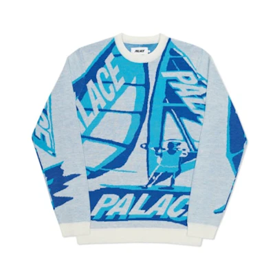 Palace Tri-Sail Knit White