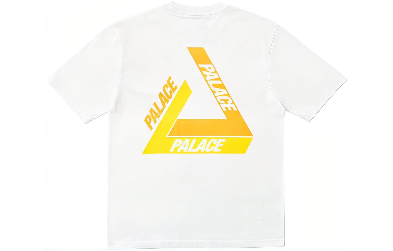 PALACE Tri-Shadow T-Shirt Yellow Logo Crewneck Unisex White Tee. P15TS242 圖 2