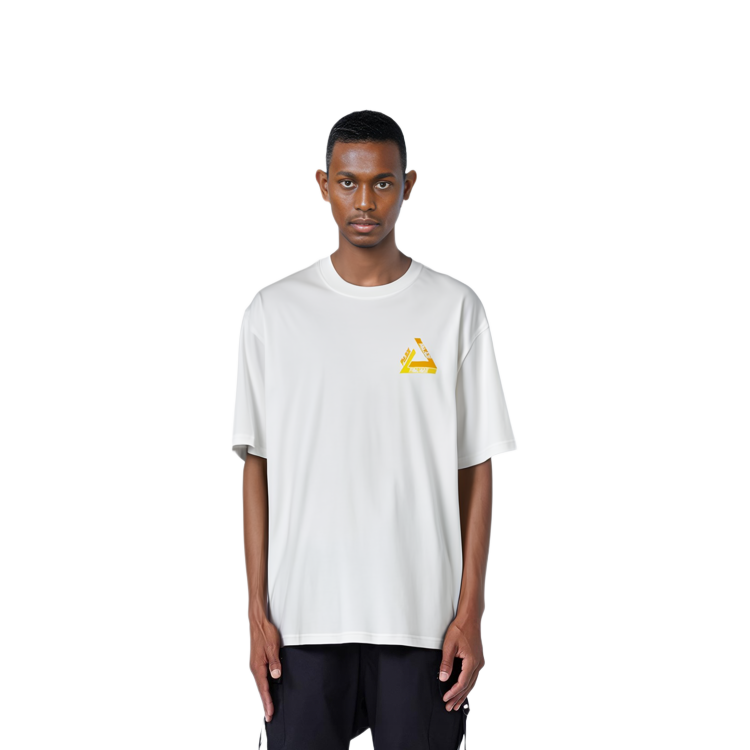 PALACE Tri-Shadow T-Shirt Yellow Logo Crewneck Unisex White Tee. P15TS242 圖 7