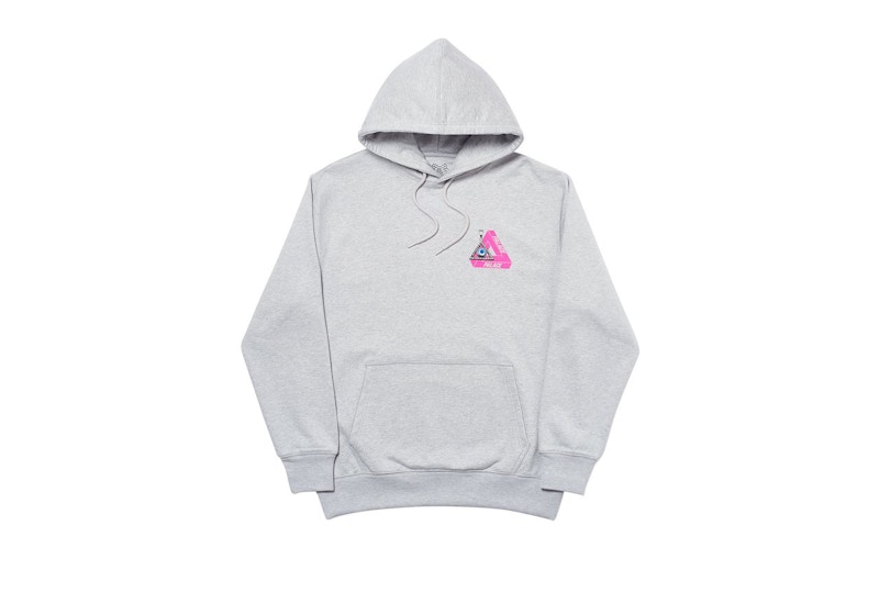 Palace Tri-Smiler Hood Grey Marl