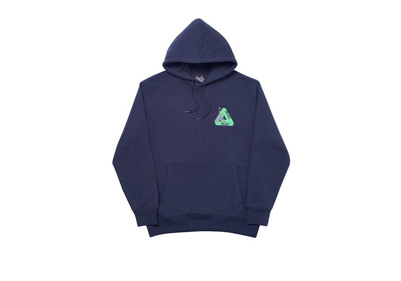 Buy 팰리스 트라이-스마일러 후드 네이비 
