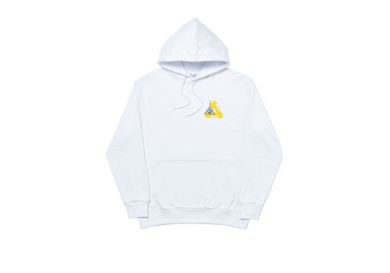 Palace Tri-Smiler Hood White