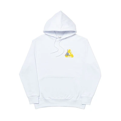 Palace Tri-Smiler Hood White