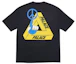 Buy PALACE 三角笑脸大印花男女同款黑色T恤 PAL-TST-BLK