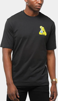 PALACE 三角笑脸大印花男女同款黑色T恤 PAL-TST-BLK Details for PALACE 三角笑脸大印花男女同款黑色T恤 PAL-TST-BLK