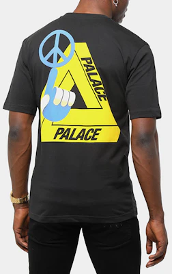 PALACE 三角笑脸大印花男女同款黑色T恤 PAL-TST-BLK Sizing PALACE 三角笑脸大印花男女同款黑色T恤 PAL-TST-BLK