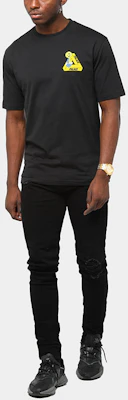 PALACE 三角笑脸大印花男女同款黑色T恤 PAL-TST-BLK Cheap PALACE 三角笑脸大印花男女同款黑色T恤 PAL-TST-BLK