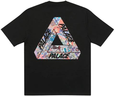PALACE Tri-Sticker Logo Graphic Tee Unisex Black P21TS106 Order PALACE Tri-Sticker Logo Graphic Tee Unisex Black P21TS106