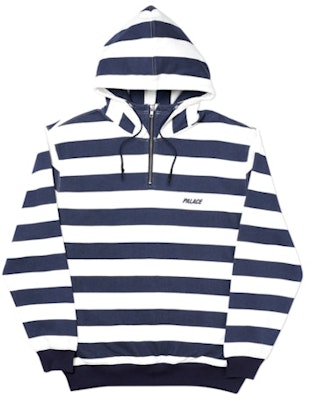 Palace Hoodie Zip Tiga-Garis Putih/Navy Buy Palace Hoodie Zip Tiga-Garis Putih/Navy