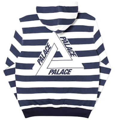 Palace Hoodie Zip Tiga-Garis Putih/Navy Order Palace Hoodie Zip Tiga-Garis Putih/Navy