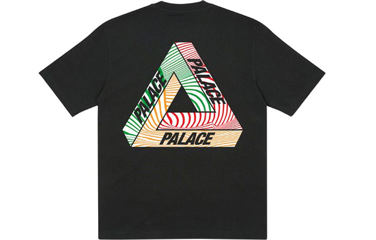 PALACE Tri-Tex T-Shirt Black Multicolor Triangle Graphic Unisex Tee. P18TS220 圖 2