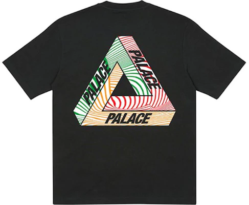 PALACE Tri-Tex T-Shirt Black Multicolor Triangle Graphic Unisex Tee. P18TS220 Order PALACE Tri-Tex T-Shirt Black Multicolor Triangle Graphic Unisex Tee. P18TS220