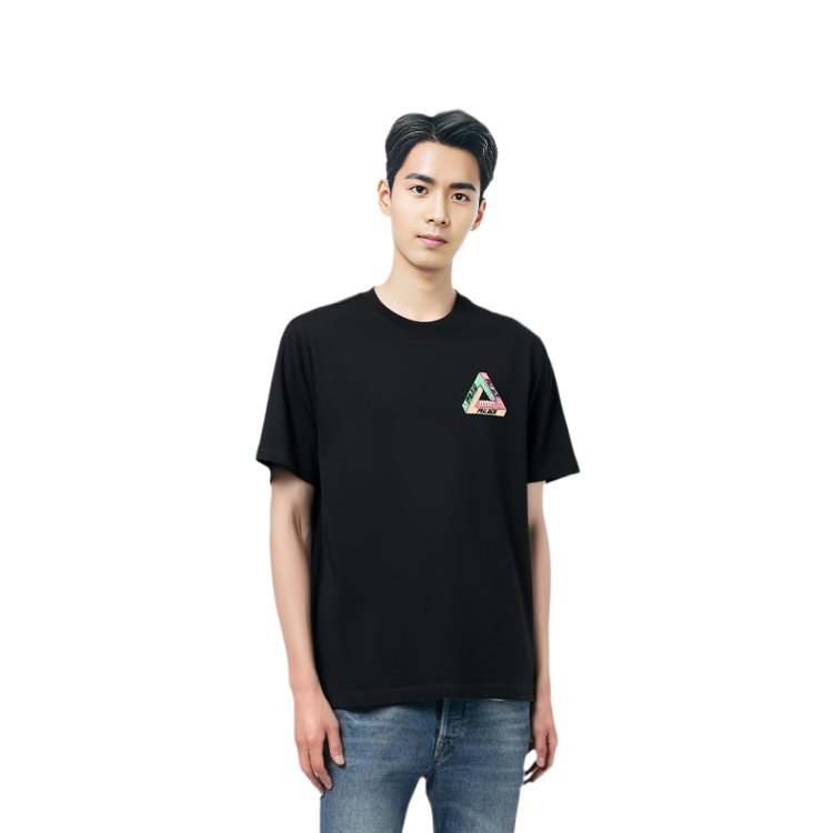 PALACE Tri-Tex T-Shirt Black Multicolor Triangle Graphic Unisex Tee. P18TS220 圖 4