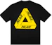 Order PALACE Kaos Hitam Unisex Charity Tri-To-Help Desain Segitiga Kuning. P18TS227