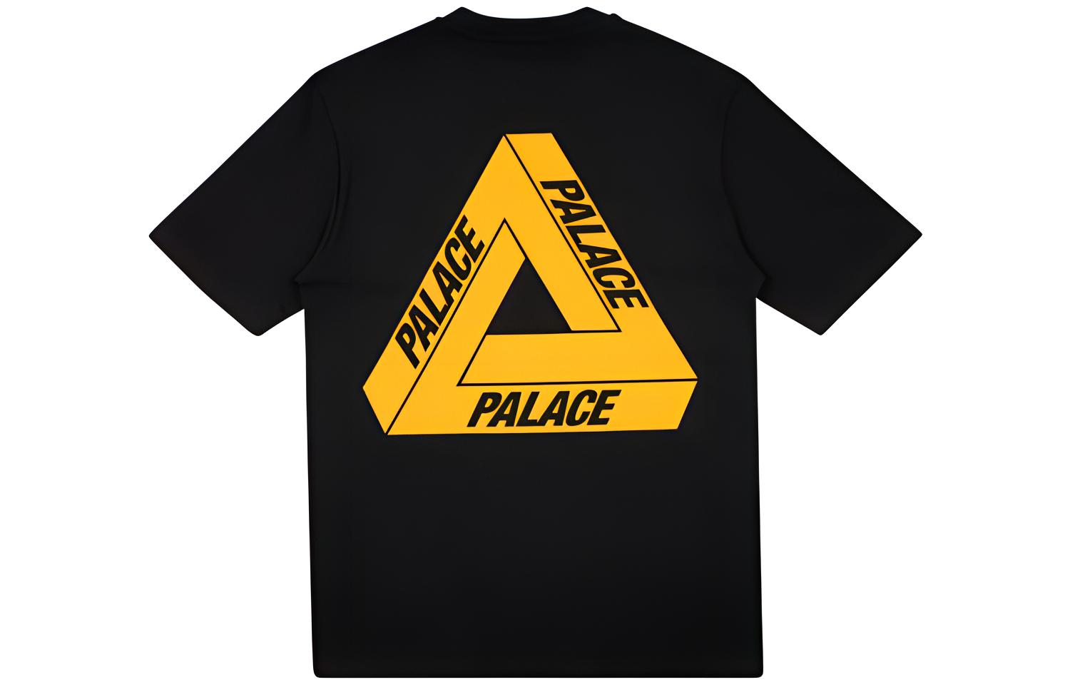 Buy PALACE Tri-To-Help 慈善橙色三角LOGO黑色T恤 男女款 P18TS236