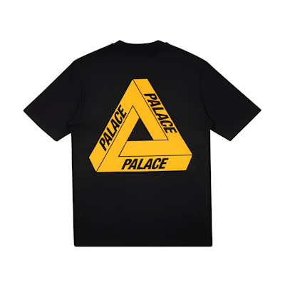PALACE Tri-To-Help Charity Orange Triangle Tee Black Unisex P18TS236