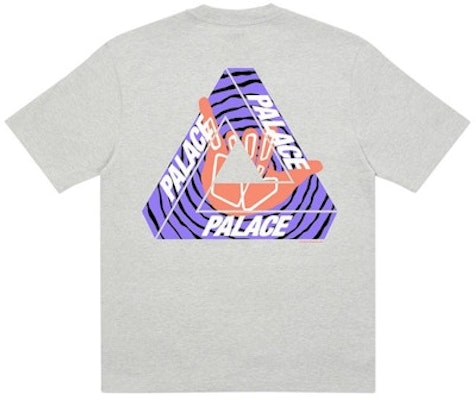 Palace Tri-Zooted Shakka T-Shirt Grey Marl Buy Palace Tri-Zooted Shakka T-Shirt Grey Marl