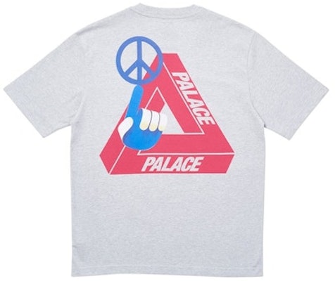 Palace Tri ‘Smiler T ‘Shirt Grey Marl Order Palace Tri ‘Smiler T ‘Shirt Grey Marl