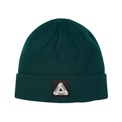 Palace Tri Ferg Patch Beanie Green