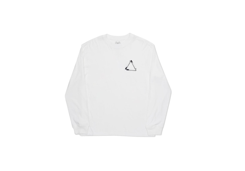 Palace Tri Smoke L/S T-Shirt White