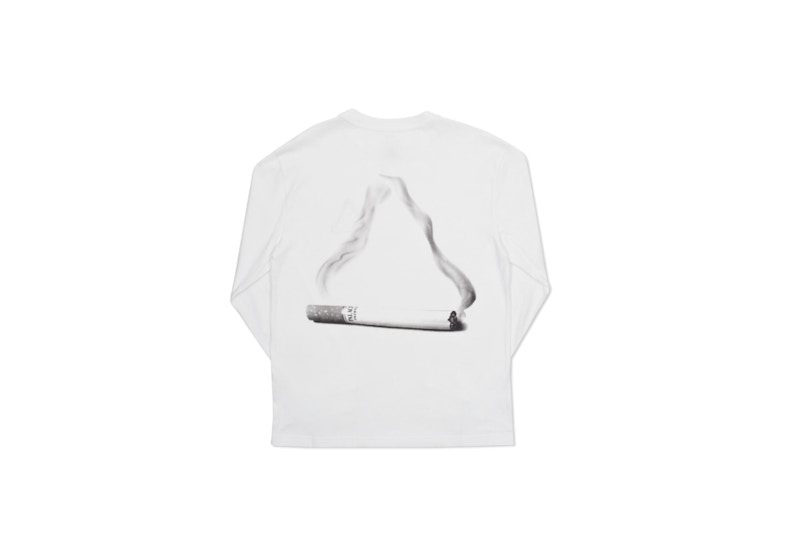 Palace Tri Smoke L/S T-Shirt White 圖 2
