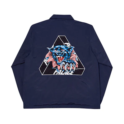PALACE Tricolor Logo Collar Jacket Unisex Navy Blue P17JK073