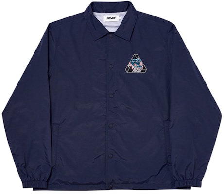 PALACE Tricolor Logo Collar Jacket Unisex Navy Blue P17JK073 Lookbook PALACE Tricolor Logo Collar Jacket Unisex Navy Blue P17JK073
