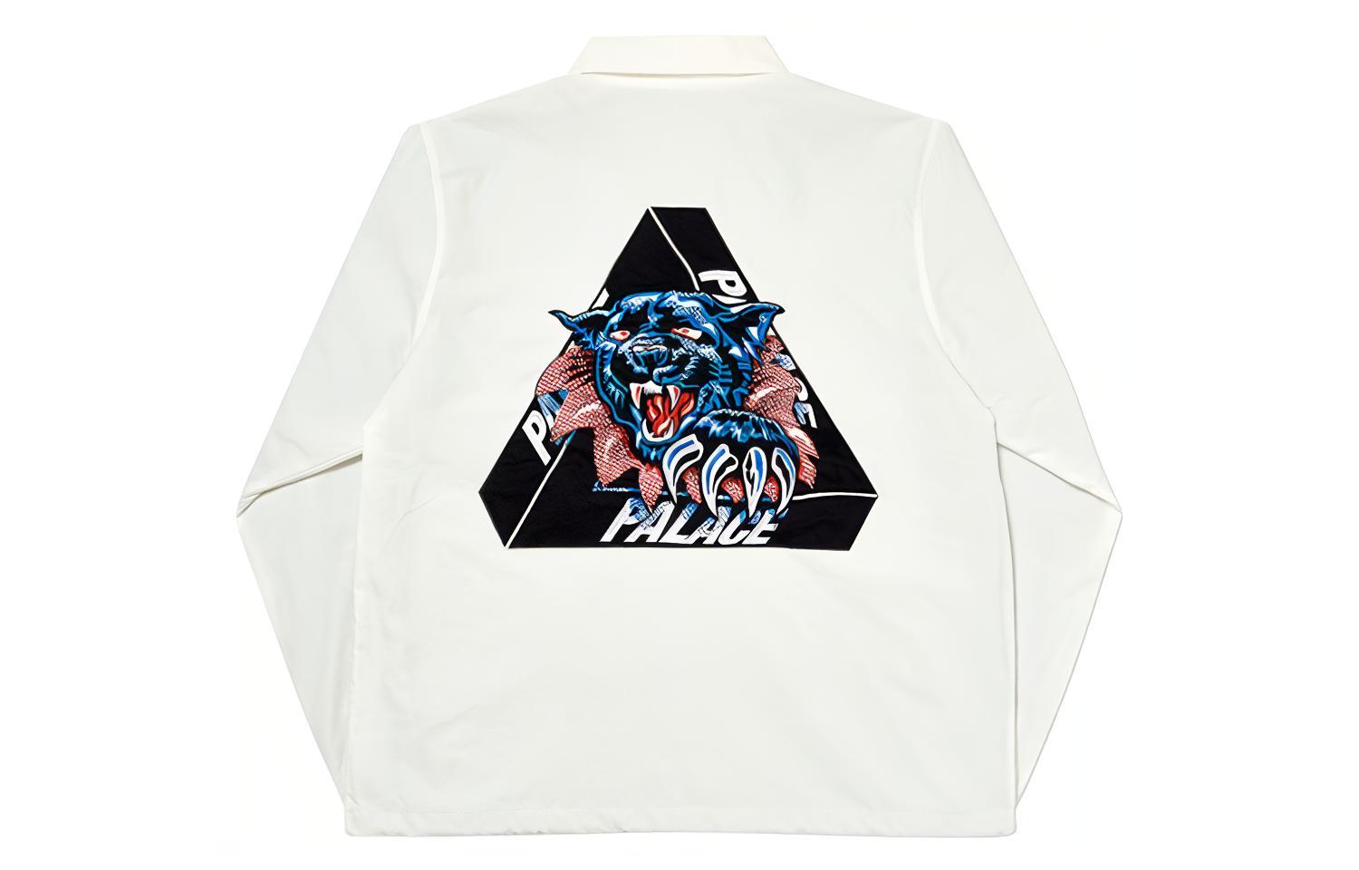 PALACE Triferg Logo Polo Jacket Unisex White P17JK071