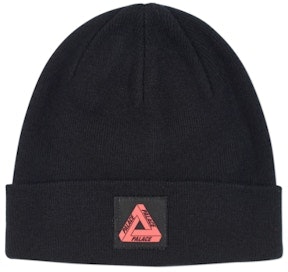 palace-triferg-patch-beanie-black
