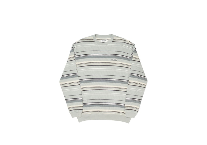 Palace Trim Rib Crew Grey