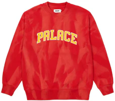 Palace Try-Dye Red Tie-Dye Logo Sweatshirt Unisex P20CS015 Palace Try-Dye Red Tie-Dye Logo Sweatshirt Unisex P20CS015