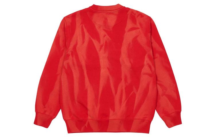 Lookbook Palace 紅色漸層染Logo中性長袖上衣 P20CS015