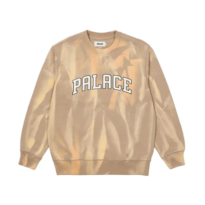 Palace Try-Dye Tie-Dye Logo Sweatshirt Unisex Beige P20CS014