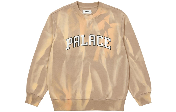 Order Palace Try-Dye Tie-Dye Logo Sweatshirt Unisex Beige P20CS014