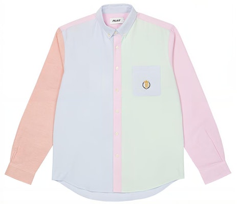 PALACE 투톤 캐주얼 긴팔 셔츠 유니섹스 P23SHT009 Order PALACE 투톤 캐주얼 긴팔 셔츠 유니섹스 P23SHT009