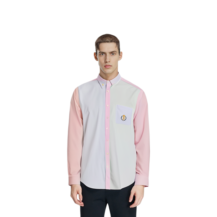 Shop PALACE 투톤 캐주얼 긴팔 셔츠 유니섹스 P23SHT009