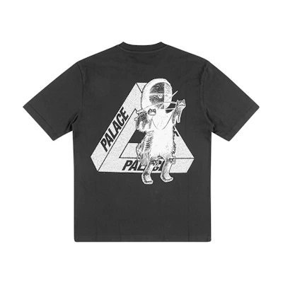 PALACE U Figure Graphic T-shirt Black Unisex Short Sleeve P17TS104