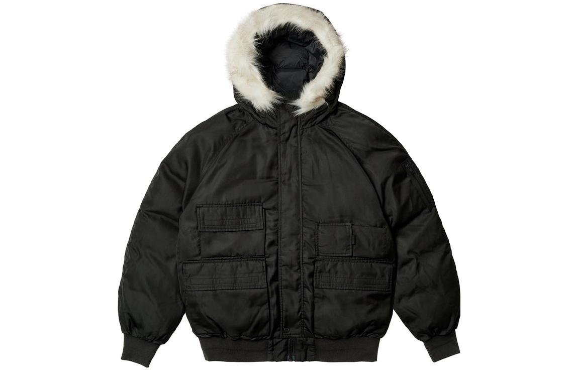 PALACE Ultimo FW23 Black Utility Pocket Hoodie Parka Unisex. P25JK110