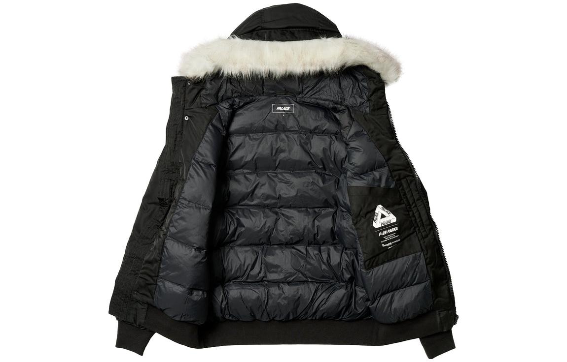 Details for PALACE Ultimo FW23 Hoodie Parka Hitam Utility Pocket Unisex. P25JK110