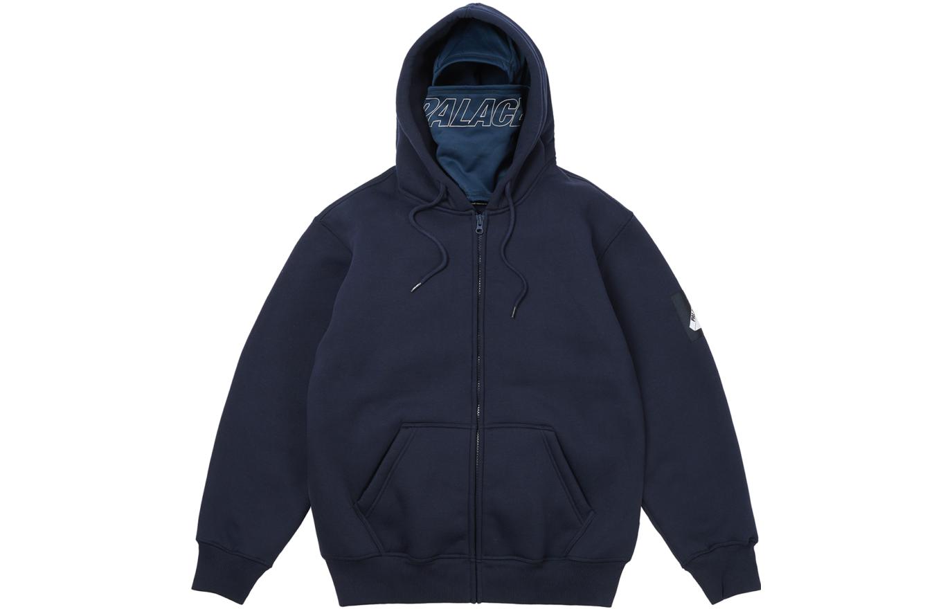 PALACE ULTIMO FW23 Blue Zip-Up Hoodie with Facemask Unisex. P25CS146 圖 2