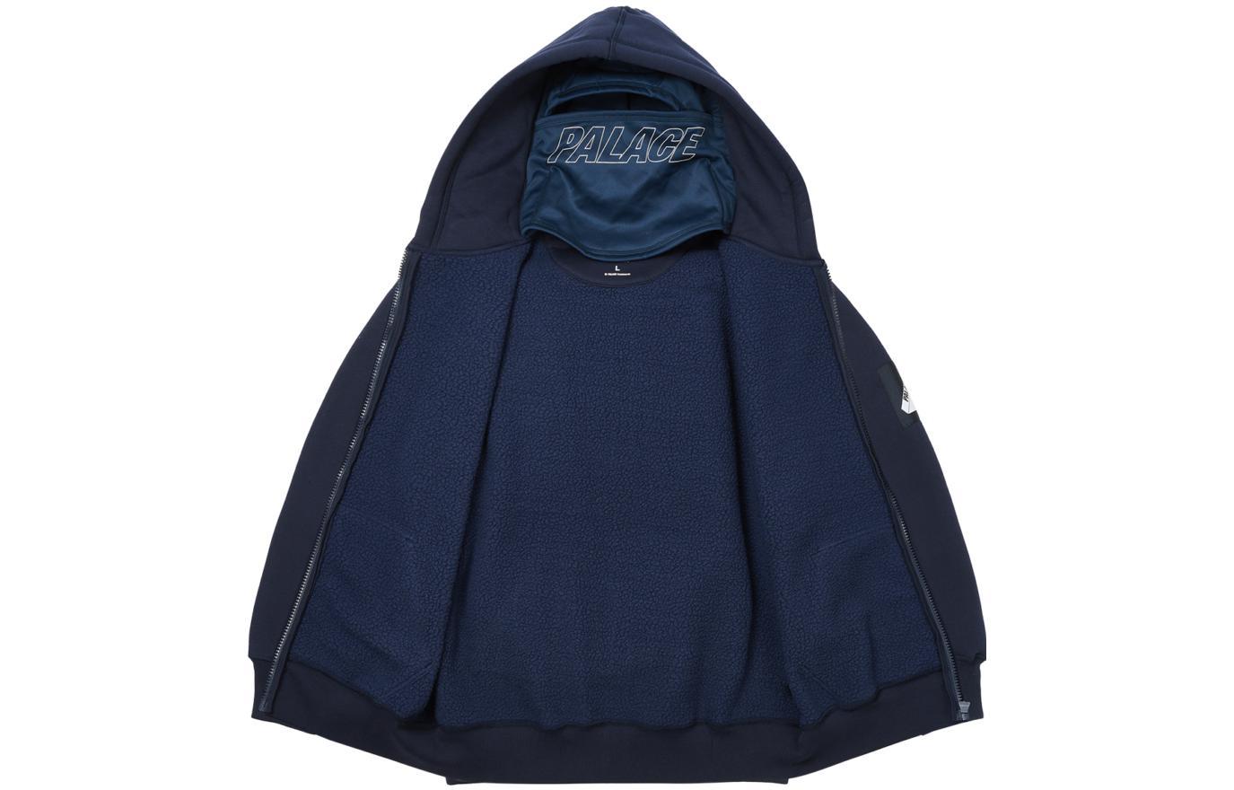 PALACE ULTIMO FW23 Blue Zip-Up Hoodie with Facemask Unisex. P25CS146 圖 4